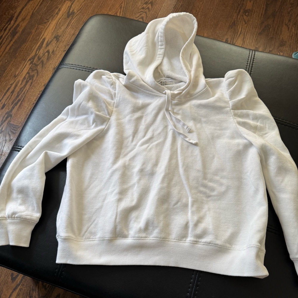 Rebecca Minkoff cream Janine hoodie